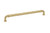 Emtek 86287US3 Polished Brass 10" Ribbon & Reed Brass Estate Pull