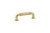 Emtek 86283US3 Polished Brass 3" Ribbon & Reed Brass Estate Pull