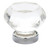 Emtek 86010US26 Polished Chrome 1" Glass Old Town Clear Cabinet Knob