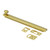 Deltana 6SBCS003 Lifetime Polished Brass HD 6" Surface Bolt Concealed