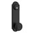 Emtek 8996US19 Flat Black Delaware Style 5-1/2" C-to-C Passage/Single Keyed Sideplate Lockset