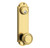 Emtek 8996US7 French Antique Delaware Style 5-1/2" C-to-C Passage/Single Keyed Sideplate Lockset