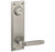 Emtek 8980US3 Lifetime Brass Quincy Style 5-1/2" C-to-C Passage/Single Keyed Sideplate Lockset