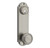 Emtek 8996US15A Pewter Delaware Style 5-1/2" C-to-C Passage/Single Keyed Sideplate Lockset