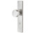 Emtek 9045SS Brushed Stainless Steel 2" x 10" Style Non-Keyed Thumbturn Dummy, Pair Narrow Sideplate Lockset