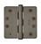 Emtek 92025US15A Pewter 4-1/2" 1/4" Radius Corner Heavy Duty, Plain Bearing Plated Steel Hinge