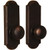 Weslock 7210F-2 Black Wexford Privacy Knob with Sutton Rosette