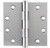 Emtek 92014TWB Tumbled White Bronze 4" Square Corner Heavy Duty, Plain Bearing Plated Steel Hinge