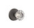 Emtek AS-FB-PASS Flat Black Astoria Clear Glass Passage Knob with Your Choice of Rosette