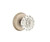 Emtek AS-TWB-PRIV Tumbled White Bronze Astoria Clear Glass Privacy Knob with Your Choice of Rosette