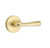 Emtek BA-US4-PHD Satin Brass Basel (Pair) Half Dummy Levers with Your Choice of Rosette