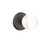 Emtek BL-FB-PRIV Flat Black Bristol Glass Privacy Knob with Your Choice of Rosette