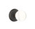 Emtek BL-MB-PHD Medium Bronze Bristol Glass (Pair) Half Dummy Knobs with Your Choice of Rosette