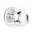 Emtek BT-US26-PHD Polished Chrome Belmont (Pair) Half Dummy Knobs with Your Choice of Rosette