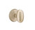 Emtek BZEG-TWB-PHD Tumbled White Bronze Egg (Pair) Half Dummy Knobs with Your Choice of Rosette