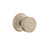 Emtek BZRN-TWB-PHD Tumbled White Bronze Round (Pair) Half Dummy Knobs with Your Choice of Rosette