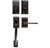 Emtek E4017XXXUS10B Oil Rubbed Bronze Electronic Brass Dummy Keypad Style Entryset with Your Choice of Handle
