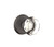 Emtek GT-FB-PHD Flat Black Georgetown Glass (Pair) Half Dummy Knobs with Your Choice of Rosette