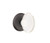 Emtek HT-FB-PASS Flat Black Hampton Glass Passage Knob with Your Choice of Rosette