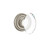 Emtek HT-US15A-PHD Pewter Hampton Glass (Pair) Half Dummy Knobs with Your Choice of Rosette