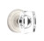 Emtek WS-US15-PHD Satin Nickel Windsor Glass (Pair) Half Dummy Knobs with Your Choice of Rosette