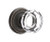 Emtek LW-US10B-PHD Oil Rubbed Bronze Lowell Glass (Pair) Half Dummy Knobs with Your Choice of Rosette