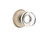 Emtek MDC-TWB-PASS Tumbled White Bronze Modern Disc Glass Passage Knob with Your Choice of Rosette