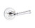 Emtek ME-US26-PASS Polished Chrome Merrimack Passage Lever with Your Choice of Rosette