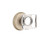 Emtek MSC-TWB-PRIV Tumbled White Bronze Modern Square Glass Privacy Knob with Your Choice of Rosette