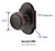 Emtek NW-US10B-PHD Oil Rubbed Bronze Norwich (Pair) Half Dummy Knobs with Your Choice of Rosette