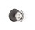 Emtek OT-FB-PASS Flat Black Old Town Clear Glass Passage Knob with Your Choice of Rosette