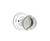 Emtek PC-US26-PASS Polished Chrome Providence Glass Passage Knob with Your Choice of Rosette