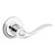 Kwikset 740TNL-26 Bright Chrome Tustin Keyed Entry Lever