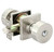 Emtek ROU-US15-FD Satin Nickel Round Dummy Keyed Entry Knob with Your Choice of Rosette