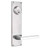 Emtek S812SS Brushed Stainless Steel Style 5-1/2" C-to-C Passage/Double Keyed Sideplate Lockset