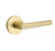 Emtek STU-US4-PASS Satin Brass Stuttgart Passage Lever with Your Choice of Rosette