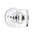 Emtek WS-US26-PRIV Polished Chrome Windsor Glass Privacy Knob with Your Choice of Rosette