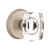 Emtek WS-TWB-PRIV Tumbled White Bronze Windsor Glass Privacy Knob with Your Choice of Rosette