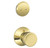 Schlage F93PLY505BEL Lifetime Brass Plymouth Dummy Handleset with Bell Knob