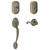 Schlage FE285PLY620FLA-BE365PLY620 Antique Pewter Plymouth Keypad Handleset with Flair Lever