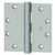 Hager 119141226D Satin Chrome 4-1/2" Full Mortise Five Knuckle Standard Weight Plain Bearing Hinge