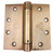 Hager 125041210 Satin Bronze 4-1/2" Full Mortise Single Acting Square Corner Spring Hinge