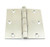 Hager 154131232 Bright Stainless Steel 3-1/2" Full Mortise Residential Hinge