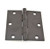 Hager 17413121D Dull Black 3-1/2" Full Mortise Steel Residential Hinge