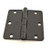 Hager RCBB17413121D Dull Black 3-1/2" Full Mortise 1/4" Radius Steel Residential Ball Bearing Hinge
