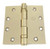 Hager ECBB11004123-3PK Polished Brass 4-1/2" Full Mortise Standard Weight Ball Bearing Square Corner Hinge