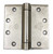 Hager EC110541226-3PK Polished Chrome 4-1/2" Full Mortise Standard Weight Spring Square Corner Hinge