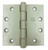 Hager EC1100412USPNRP-3PK Prime Coat 4-1/2" Full Mortise Standard Weight Plain Bearing Square Corner Hinge