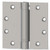 Hager EC110541226D-3PK Satin Chrome 4-1/2" Full Mortise Standard Weight Spring Square Corner Hinge