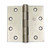 Hager EC110041215-3PK Satin Nickel 4-1/2" Full Mortise Standard Weight Plain Bearing Square Corner Hinge